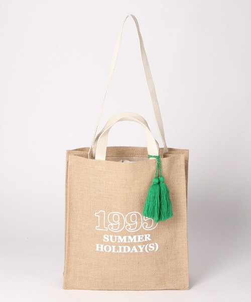 LEPSIM（レプシィム）の「タッセル付きジュートトート 187741