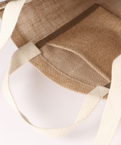 LEPSIM（レプシィム）の「タッセル付きジュートトート　187741（トートバッグ・レディース・オレンジ/オフホワイト/ネイビー・ONE SIZE）」の10枚目の写真