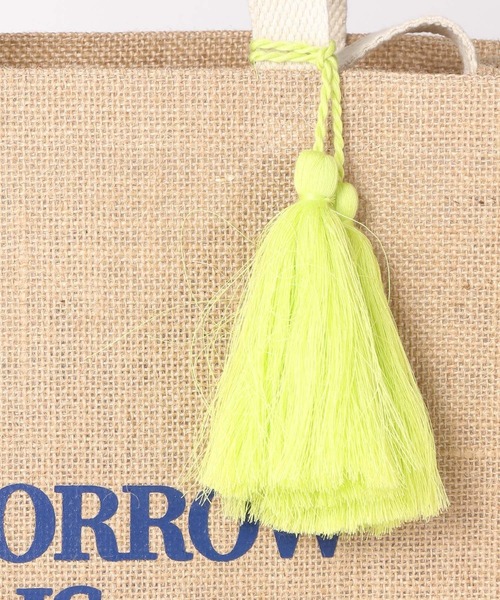 LEPSIM（レプシィム）の「タッセル付きジュートトート 187741（トート