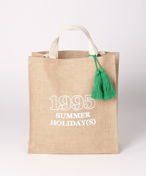 Tensaiページ LEPSIM（レプシィム）の「タッセル付きジュートトート 187741（トート