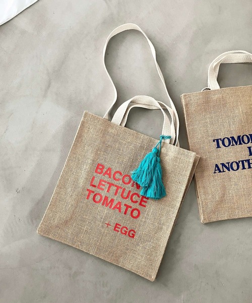 その他 yummy LEPSIM（レプシィム）の「タッセル付きジュートトート 187741