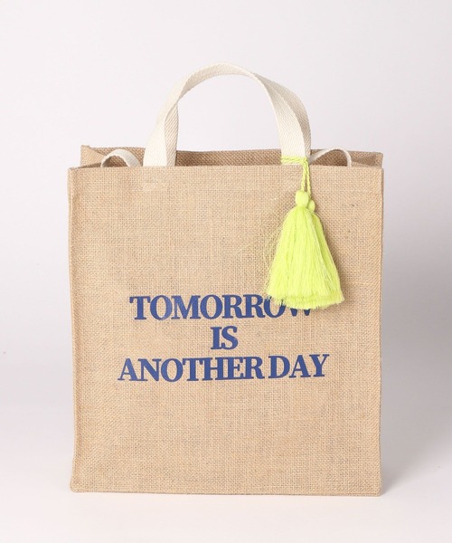 yorkoanagoページ LEPSIM（レプシィム）の「タッセル付きジュートトート 187741