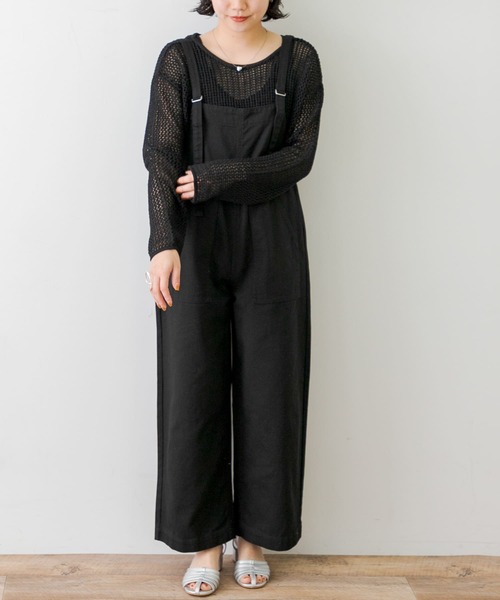URBAN RESEARCH Sonny Label(アーバンリサーチサニーレーベル)の「ワークオーバーオール(サロペット/オーバーオール・レディース・ホワイト系その他/ブラック・FREE)」の6枚目の写真