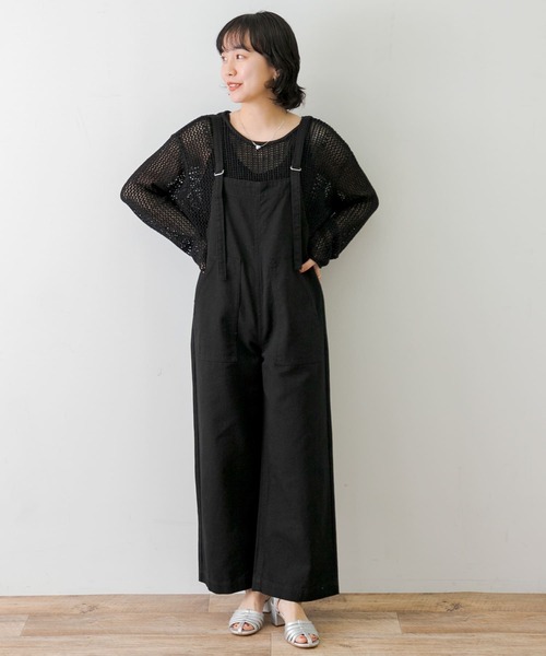 URBAN RESEARCH Sonny Label(アーバンリサーチサニーレーベル)の「ワークオーバーオール(サロペット/オーバーオール・レディース・ホワイト系その他/ブラック・FREE)」の7枚目の写真