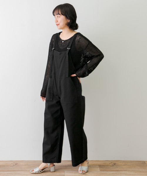 URBAN RESEARCH Sonny Label(アーバンリサーチサニーレーベル)の「ワークオーバーオール(サロペット/オーバーオール・レディース・ホワイト系その他/ブラック・FREE)」の8枚目の写真