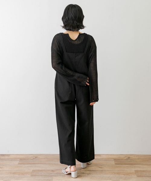 URBAN RESEARCH Sonny Label(アーバンリサーチサニーレーベル)の「ワークオーバーオール(サロペット/オーバーオール・レディース・ホワイト系その他/ブラック・FREE)」の9枚目の写真