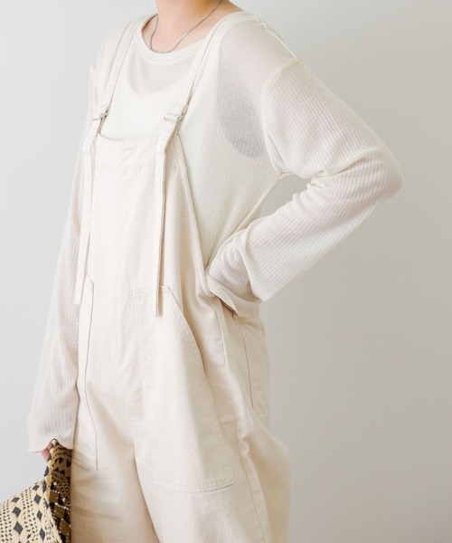 URBAN RESEARCH Sonny Label(アーバンリサーチサニーレーベル)の「ワークオーバーオール(サロペット/オーバーオール・レディース・ホワイト系その他/ブラック・FREE)」の10枚目の写真