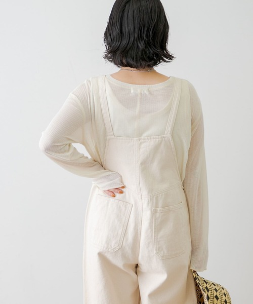 URBAN RESEARCH Sonny Label(アーバンリサーチサニーレーベル)の「ワークオーバーオール(サロペット/オーバーオール・レディース・ホワイト系その他/ブラック・FREE)」の12枚目の写真