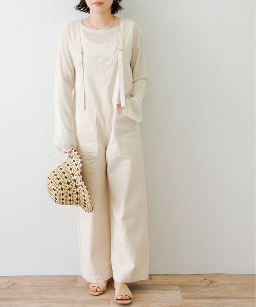 URBAN RESEARCH Sonny Label(アーバンリサーチサニーレーベル)の「ワークオーバーオール(サロペット/オーバーオール・レディース・ホワイト系その他/ブラック・FREE)」の13枚目の写真