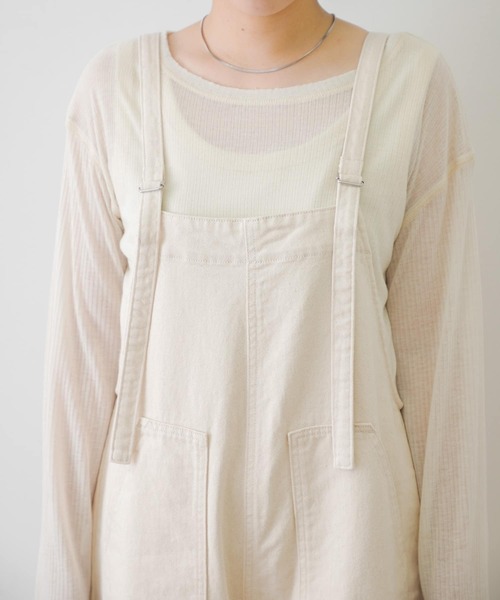 URBAN RESEARCH Sonny Label(アーバンリサーチサニーレーベル)の「ワークオーバーオール(サロペット/オーバーオール・レディース・ホワイト系その他/ブラック・FREE)」の21枚目の写真