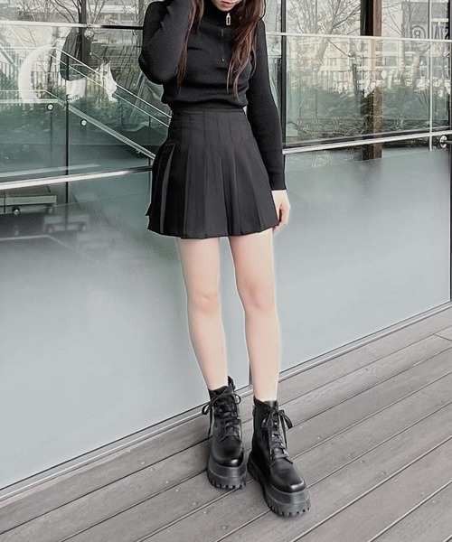 Figments（フィグメンツ）の「プリーツミニスカート（スカート・レディース・ブラック/その他1・MEDIUM/SMALL）」の4枚目の写真