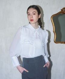MIRO AMURETTE | square collar chiffon blouse/シフォンブラウス(シャツ/ブラウス)