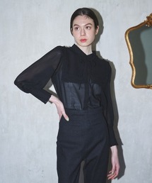 MIRO AMURETTE | square collar chiffon blouse/シフォンブラウス(シャツ/ブラウス)