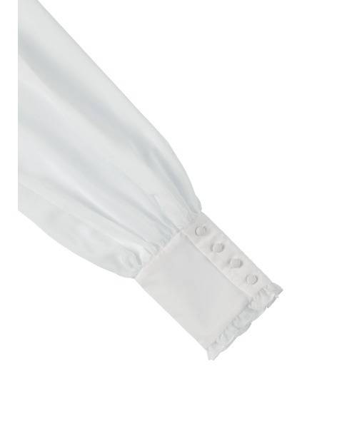 MIRO AMURETTE（ミロアミュレット）の「square collar chiffon blouse/シフォンブラウス（シャツ/ブラウス・レディース・ホワイト/ブラック・FREE）」の18枚目の写真