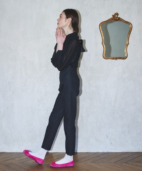 MIRO AMURETTE（ミロアミュレット）の「square collar chiffon blouse/シフォンブラウス（シャツ/ブラウス・レディース・ホワイト/ブラック・FREE）」の12枚目の写真