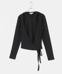GANNI | GANNI　Rib Jersey Wrap Blouse(その他トップス)