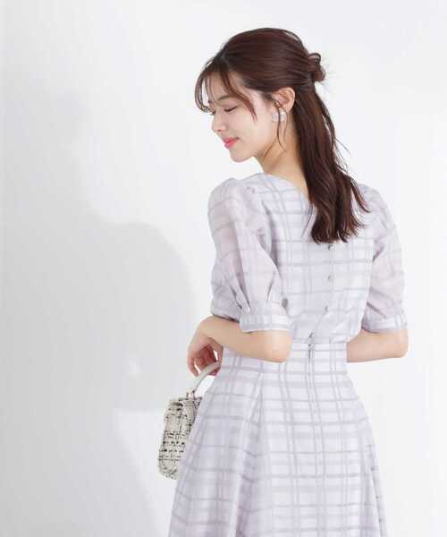 PROPORTION BODY DRESSING（プロポーションボディドレッシング）の「シアーチェックブラウス / 1213110503（シャツ/ブラウス・レディース・ブラック/ブラウン/グレー・SMALL/MEDIUM）」の17枚目の写真