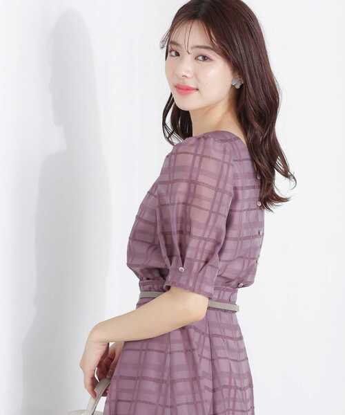 PROPORTION BODY DRESSING（プロポーションボディドレッシング）の「シアーチェックブラウス / 1213110503（シャツ/ブラウス・レディース・ブラック/ブラウン/グレー・SMALL/MEDIUM）」の20枚目の写真