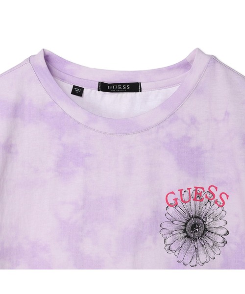 Guess（ゲス）の「Flower Logo Tee（Tシャツ/カットソー・レディース・ホワイト/ライトパープル/イエロー・X-SMALL/SMALL）」の5枚目の写真