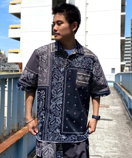 RVCA バンダナ柄 セットアップペイズリーM