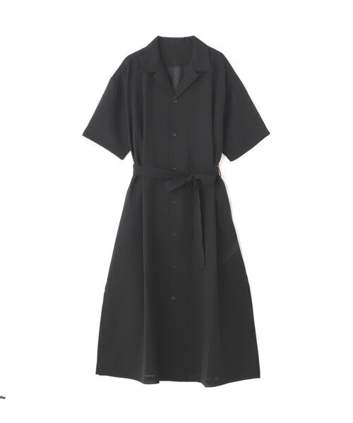 schott（ショット）の「【Women's】Schott/ショット/CIFFON SHIRT ONE PIECE/シフォンシャツ ワンピース（ワンピース・レディース・ブラック/ホワイト系2・F）」の4枚目の写真