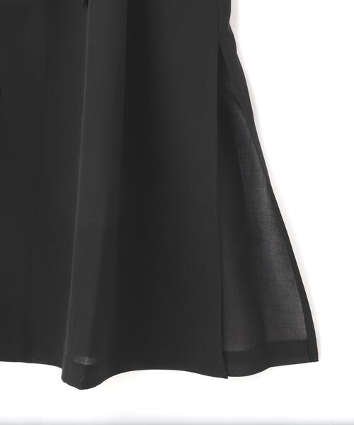 schott（ショット）の「【Women's】Schott/ショット/CIFFON SHIRT ONE PIECE/シフォンシャツ ワンピース（ワンピース・レディース・ブラック/ホワイト系2・F）」の10枚目の写真