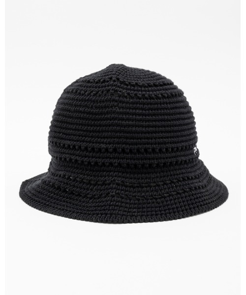 RVCA（ルーカ）の「RVCA メンズ  SMALL RVCA COTTON KNIT HAT ハット【2023年夏モデル】/ルーカコットンメッシュハット（ハット・メンズ・ブルー/ブラック・FREE）」の3枚目の写真