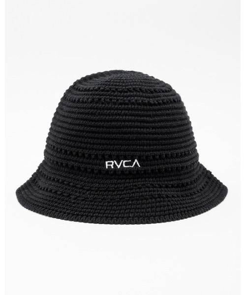 RVCA（ルーカ）の「RVCA メンズ  SMALL RVCA COTTON KNIT HAT ハット【2023年夏モデル】/ルーカコットンメッシュハット（ハット・メンズ・ブルー/ブラック・FREE）」の4枚目の写真