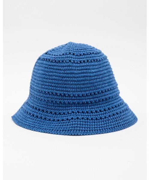 RVCA（ルーカ）の「RVCA メンズ  SMALL RVCA COTTON KNIT HAT ハット【2023年夏モデル】/ルーカコットンメッシュハット（ハット・メンズ・ブルー/ブラック・FREE）」の7枚目の写真