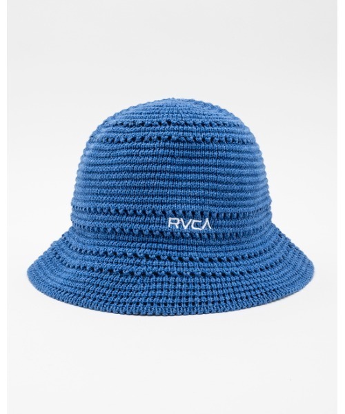 RVCA（ルーカ）の「RVCA メンズ  SMALL RVCA COTTON KNIT HAT ハット【2023年夏モデル】/ルーカコットンメッシュハット（ハット・メンズ・ブルー/ブラック・FREE）」の8枚目の写真