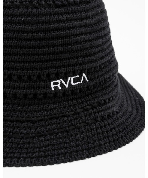 RVCA（ルーカ）の「RVCA メンズ  SMALL RVCA COTTON KNIT HAT ハット【2023年夏モデル】/ルーカコットンメッシュハット（ハット・メンズ・ブルー/ブラック・FREE）」の11枚目の写真