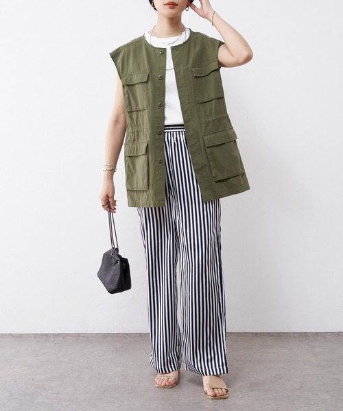 SHENERY（シーナリー）の「ストライプイージーパンツ（その他パンツ・レディース・ネイビー/イエロー・FREE）」の20枚目の写真