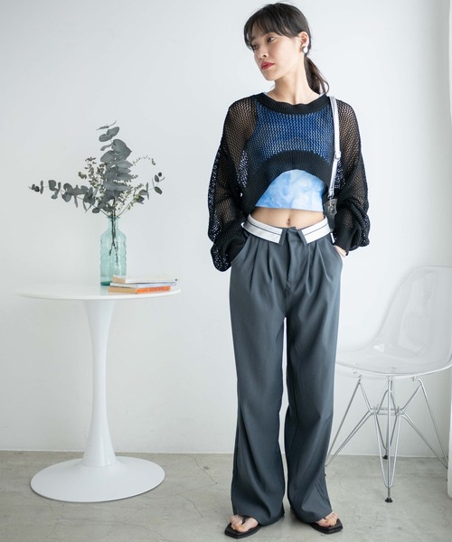 WEGO（ウィゴー）の「WEGO/タイダイカップインショートタンク（タンクトップ・レディース・ブルー/ブラック・FREE）」の19枚目の写真