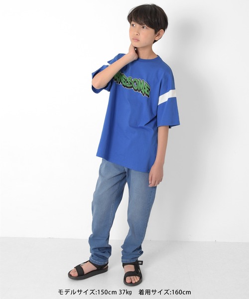 GLAZOS（グラソス）の「[スリム]スーパーストレッチデニム・5ポケットパンツ（デニムパンツ・キッズ・ライトブルー/ブルー/インディゴブルー・140cm/150cm/170cm/160cm）」の5枚目の写真