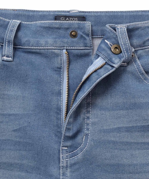 GLAZOS（グラソス）の「[スリム]スーパーストレッチデニム・5ポケットパンツ（デニムパンツ・キッズ・ライトブルー/ブルー/インディゴブルー・140cm/150cm/170cm/160cm）」の9枚目の写真