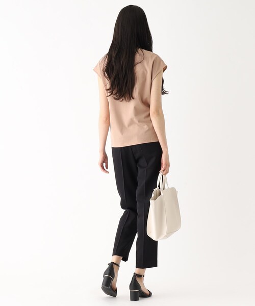 index（インデックス）の「◆パール調モチーフトップス 【接触冷感/洗濯機洗い可】（Tシャツ/カットソー・レディース・ライトグレー/ライトブルー/ネイビー/キャメル/パープル系・38/42/36/40）」の13枚目の写真