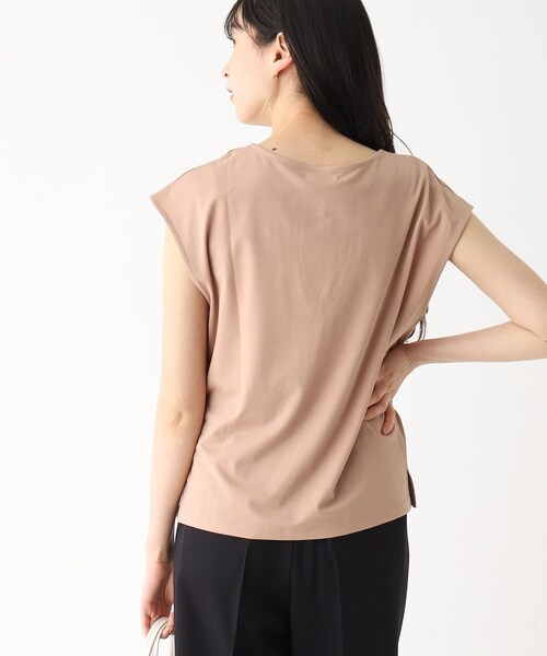 index（インデックス）の「◆パール調モチーフトップス 【接触冷感/洗濯機洗い可】（Tシャツ/カットソー・レディース・ライトグレー/ライトブルー/ネイビー/キャメル/パープル系・38/42/36/40）」の15枚目の写真