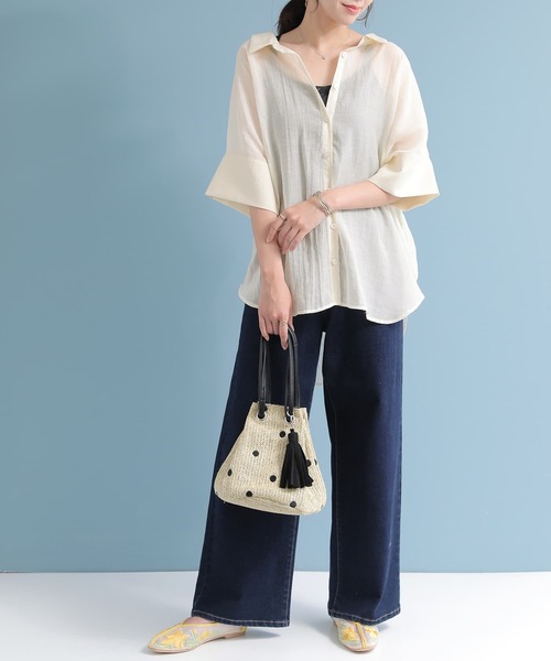 osharewalker(オシャレウォーカー)の「【廃盤】『バッククロスブラトップ』(ラッシュガード・レディース・ブラック/アイボリー/モカ・M/L/LL)」の11枚目の写真