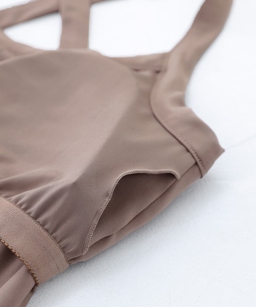 osharewalker(オシャレウォーカー)の「【廃盤】『バッククロスブラトップ』(ラッシュガード・レディース・ブラック/アイボリー/モカ・M/L/LL)」の22枚目の写真