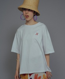 オーバーサイズM刺繍Tシャツ