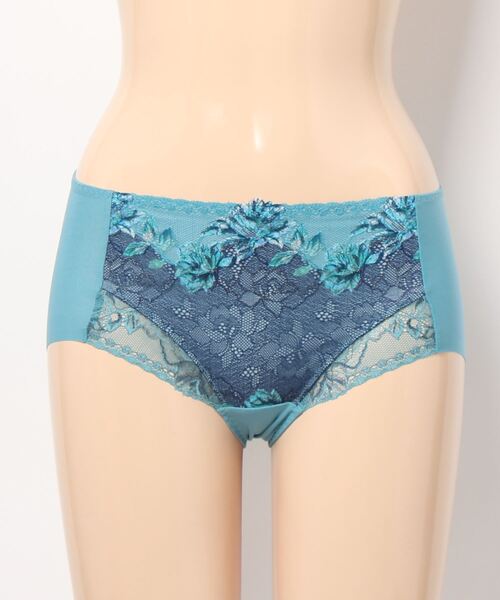 TRIUMPH（トリンプ）の「恋するブラ583 ボーイズレングス TR583 PT（ショーツ・レディース・グリーン/ホワイト/ベージュ・M/L）」の4枚目の写真