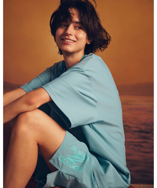 Speedo（スピード）の「Speedo × ALWAYTH × BEAMS / RASH T-Shirt（Tシャツ/カットソー・メンズ・サックスブルー/グレー・LARGE/MEDIUM/X-LARGE/SMALL）」の7枚目の写真