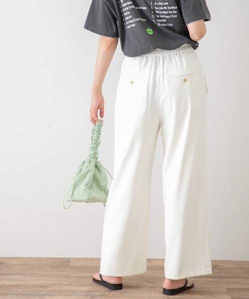 URBAN RESEARCH Sonny Label（アーバンリサーチサニーレーベル）の「MFイージータックパンツ（その他パンツ・レディース・オフホワイト/ブラック・36/38）」の12枚目の写真