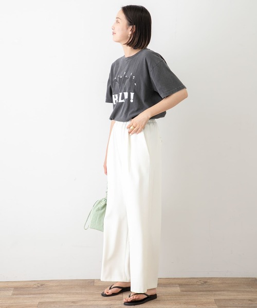 URBAN RESEARCH Sonny Label（アーバンリサーチサニーレーベル）の「MFイージータックパンツ（その他パンツ・レディース・オフホワイト/ブラック・36/38）」の17枚目の写真