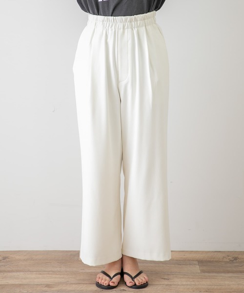 URBAN RESEARCH Sonny Label（アーバンリサーチサニーレーベル）の「MFイージータックパンツ（その他パンツ・レディース・オフホワイト/ブラック・36/38）」の20枚目の写真