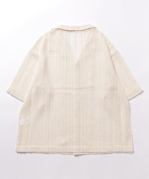 nemne store（ネンネストア）の「オープンカラーレースシャツ（シャツ/ブラウス・レディース・グリーン/ブラック/オフホワイト・フリー）」の21枚目の写真