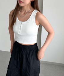 カップ付きヘンリーショートタンク【ZOZOTOWN限定アイテム】