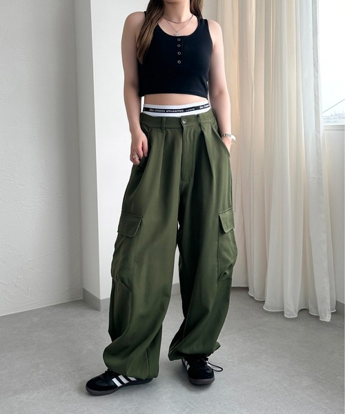 apres jour mignon(アプレジュールミニョン)の「カップ付きヘンリーショートタンク【ZOZOTOWN限定アイテム】(タンクトップ・レディース・ブルー/グリーン/オフホワイト/ピンク/ブラック・X-LARGE/フリー)」の10枚目の写真