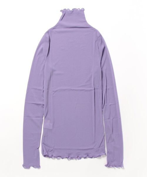 Lilamusant(リラミュゾン)の「★Lilamusant(リラミュゾン)★メローハイネックシアートップス(Tシャツ/カットソー・レディース・ホワイト/ライトグレー/ライトブルー/ブラック/ダークブラウン/パープル/グレー/サックスブルー/ピンク/オレンジ/ブルー/グリーン/アイボリー/ローズ・FREE)」の16枚目の写真
