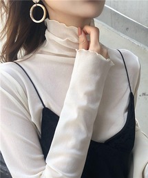 Lilamusant（リラミュゾン）の「★Lilamusant(リラミュゾン)★メローハイネックシアートップス（Tシャツ/カットソー）」